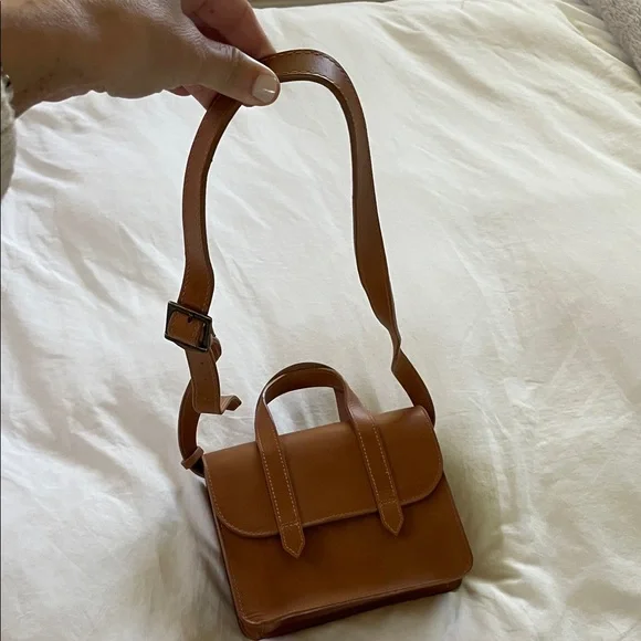 Able Tan Leather Crossbody Bag - Picture 6 of 6